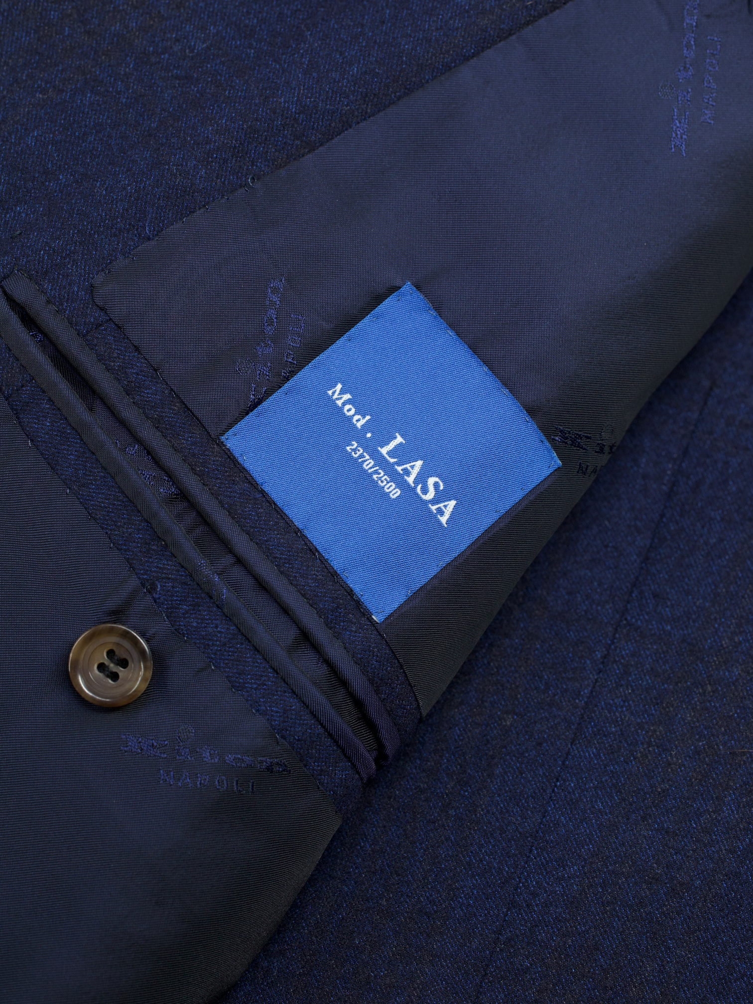 Kiton Dark Blue & Castagne Brown 14-Micron Wool & Silk Shadow-Check "LaSa" Suit