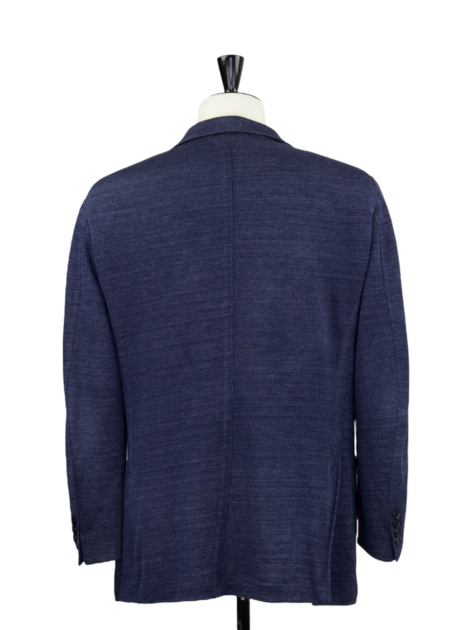 Ermenegildo Zegna Blue Cotton Knitted Sweater Jacket