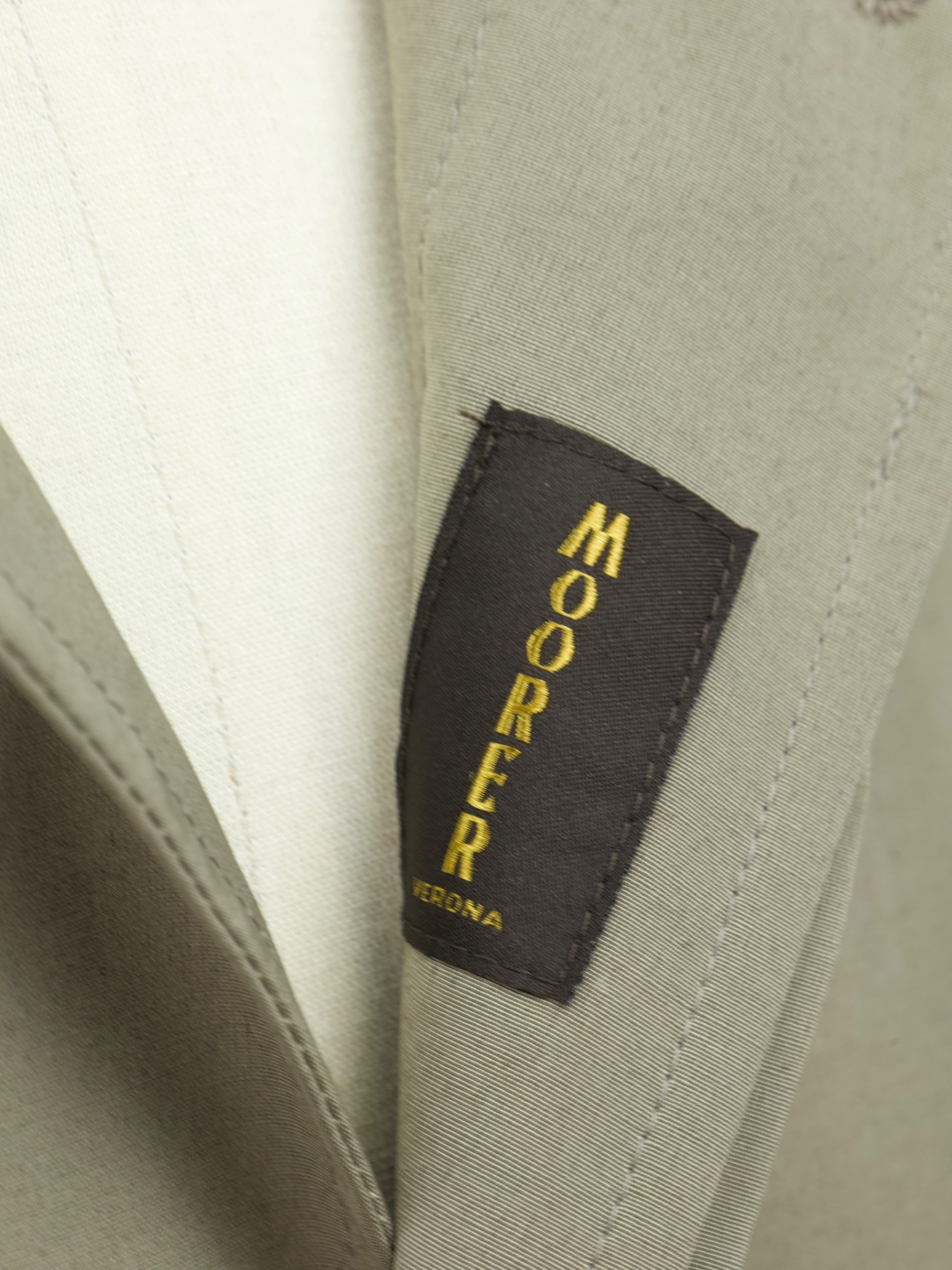 Moorer Stone Grey Water-repellent Carcoat