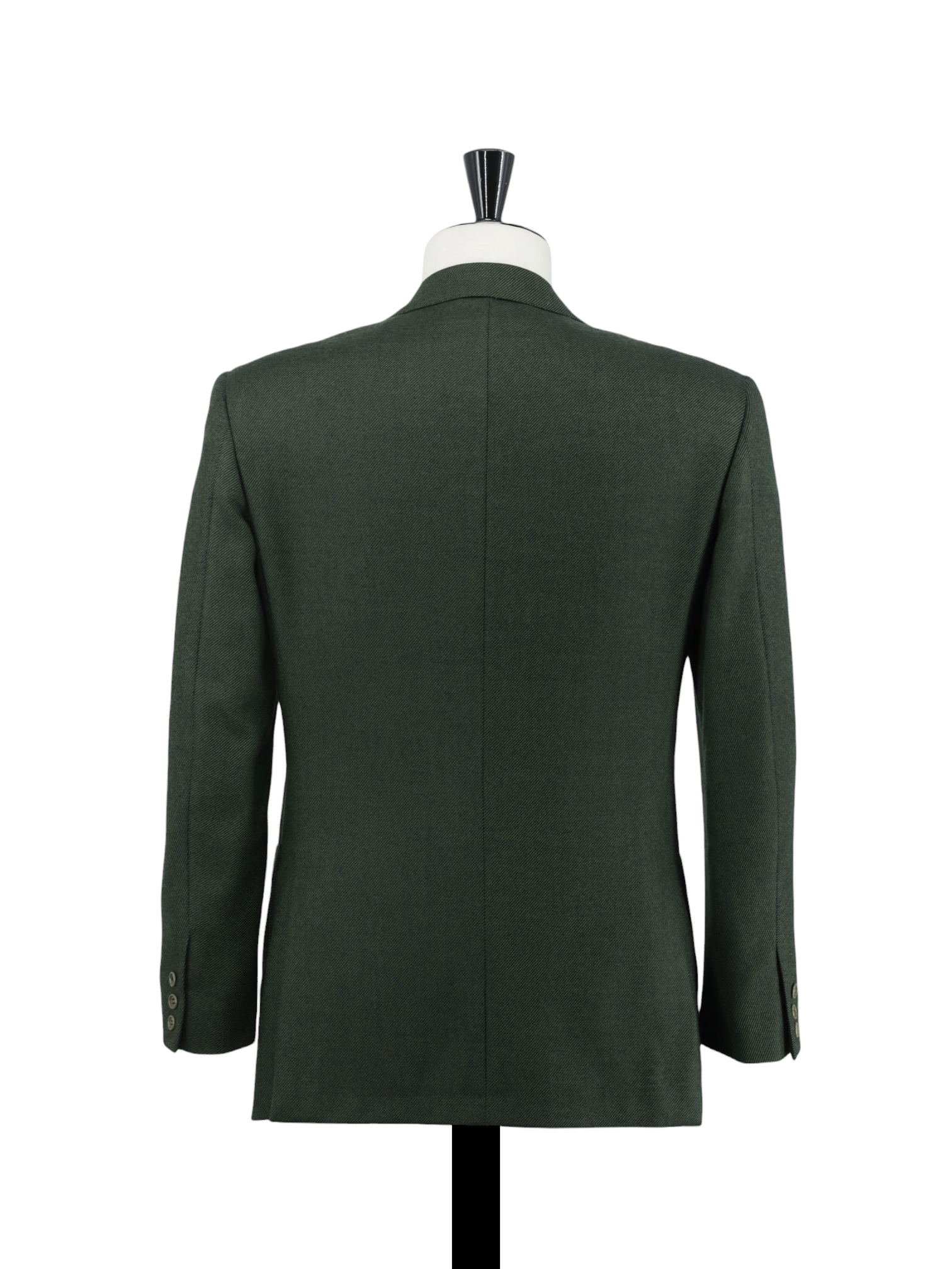 Isaia Forest Green Vintage Wool Twill Jacket