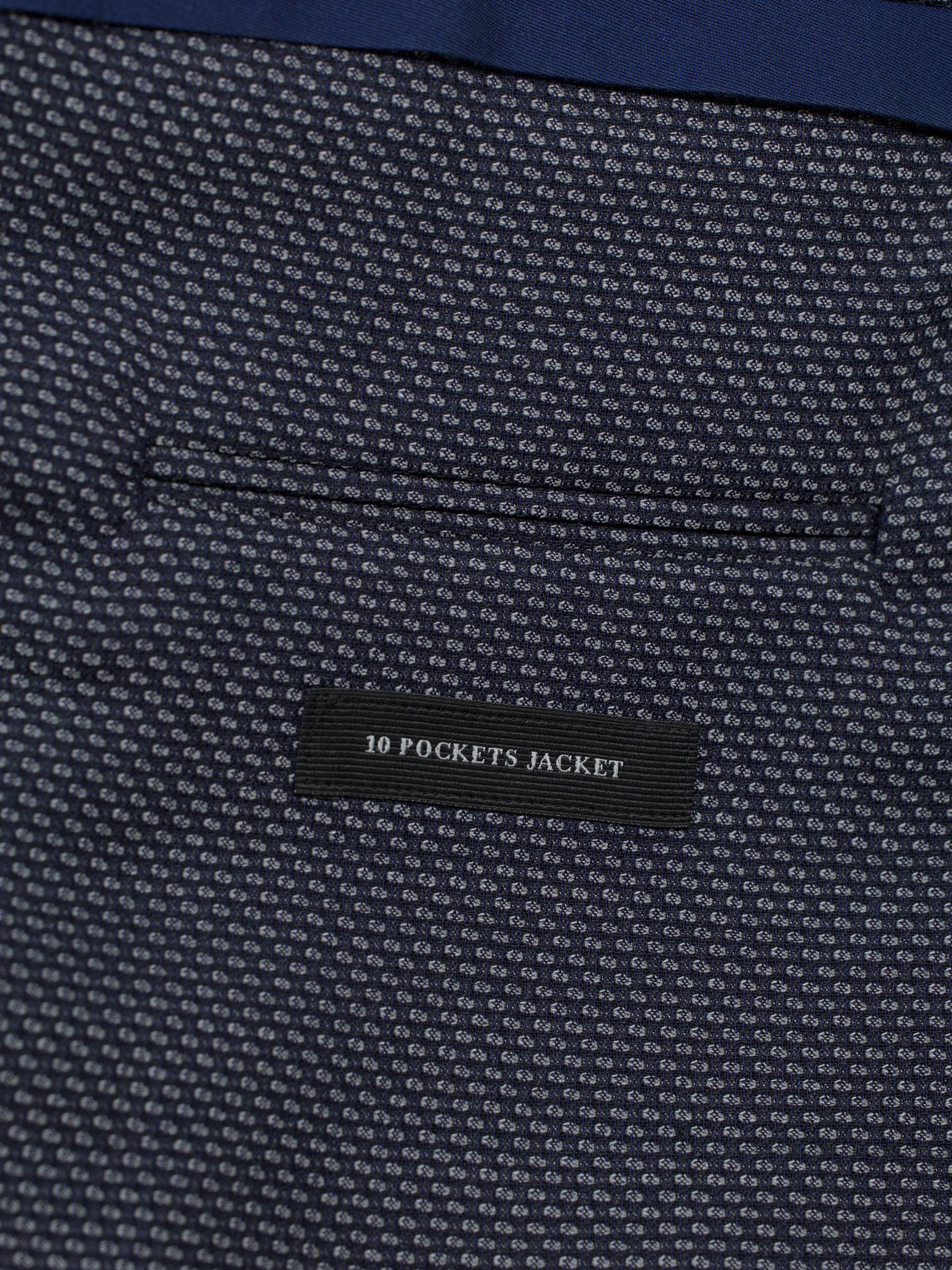 Ermenegildo Zegna Steel Grey "Cool Effect" Wool Micro-Pattern Jacket