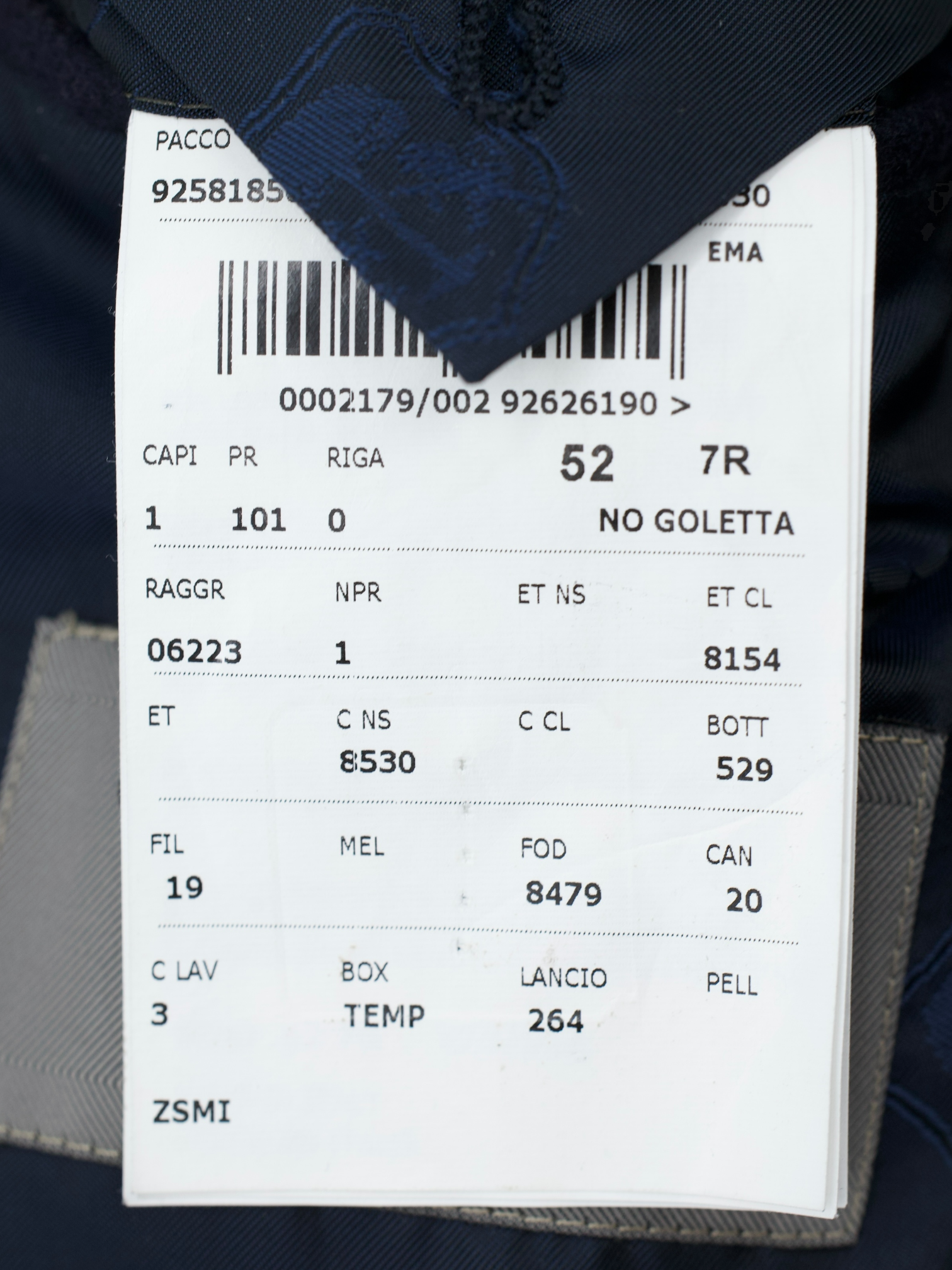 Corneliani Navy Virgin-Wool Vespa Coat Jacket