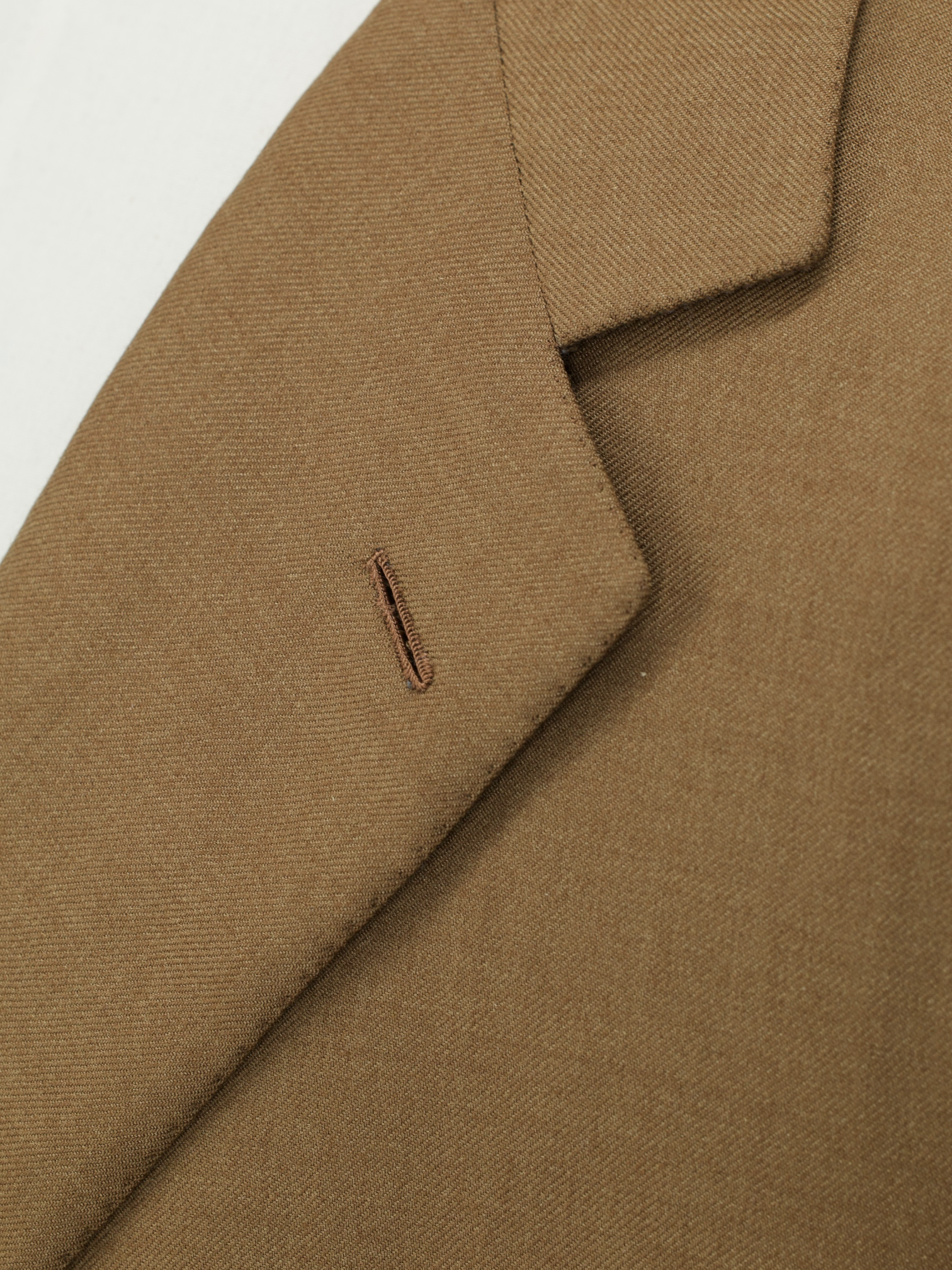 Brioni Caramel Brown Pure Cashmere-Silk Twill Traiano Jacket