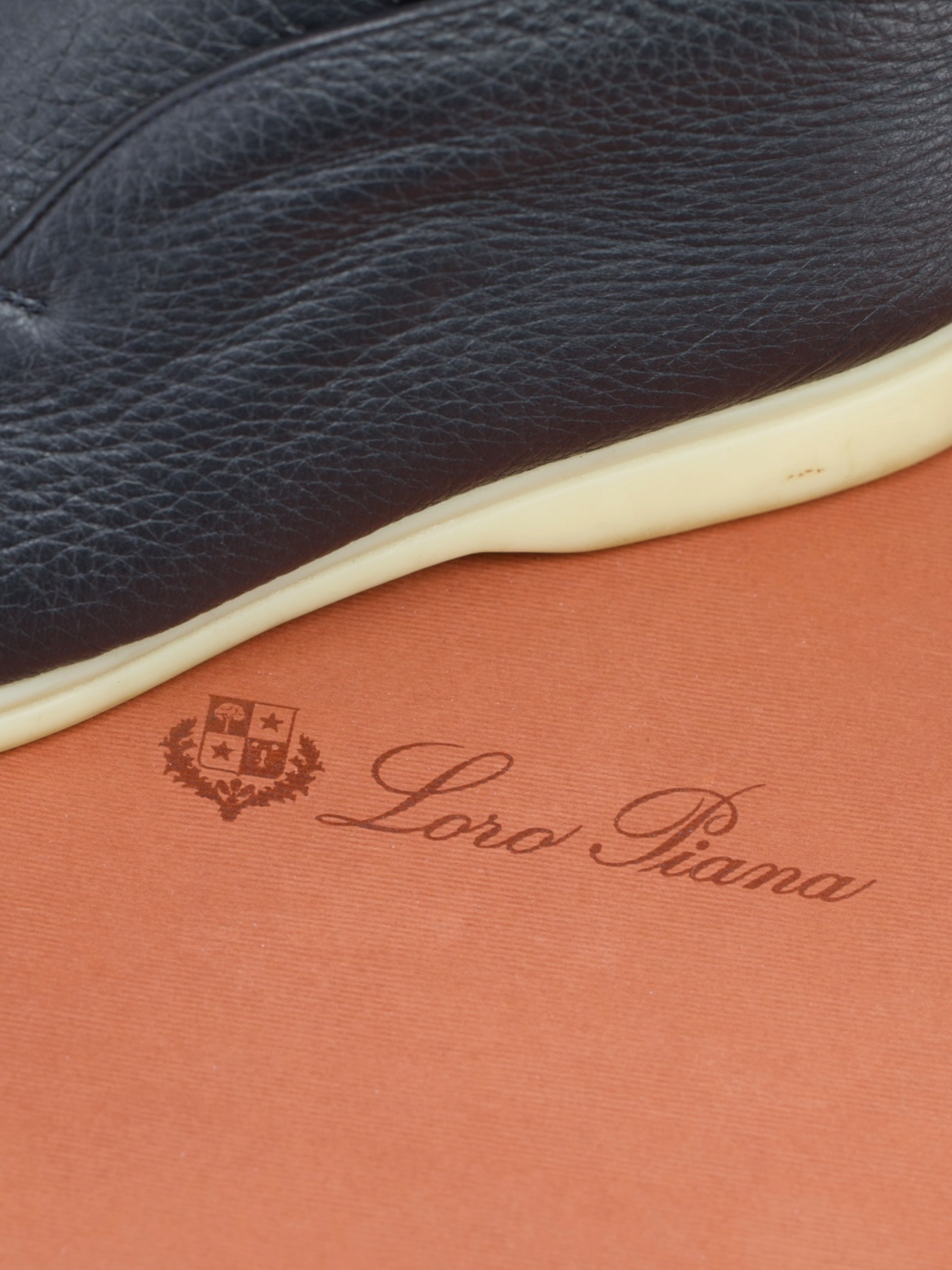 Loro Piana Navy Elk Leather & Castorino-Fur Lining Open Walk Ankle Boot