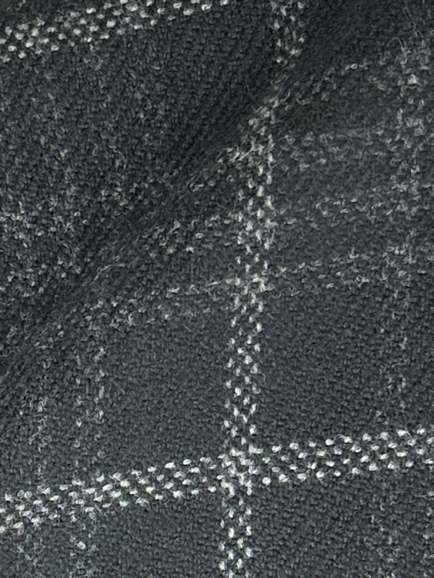 Isaia Black Overcheck Wool & Cashmere Jacket