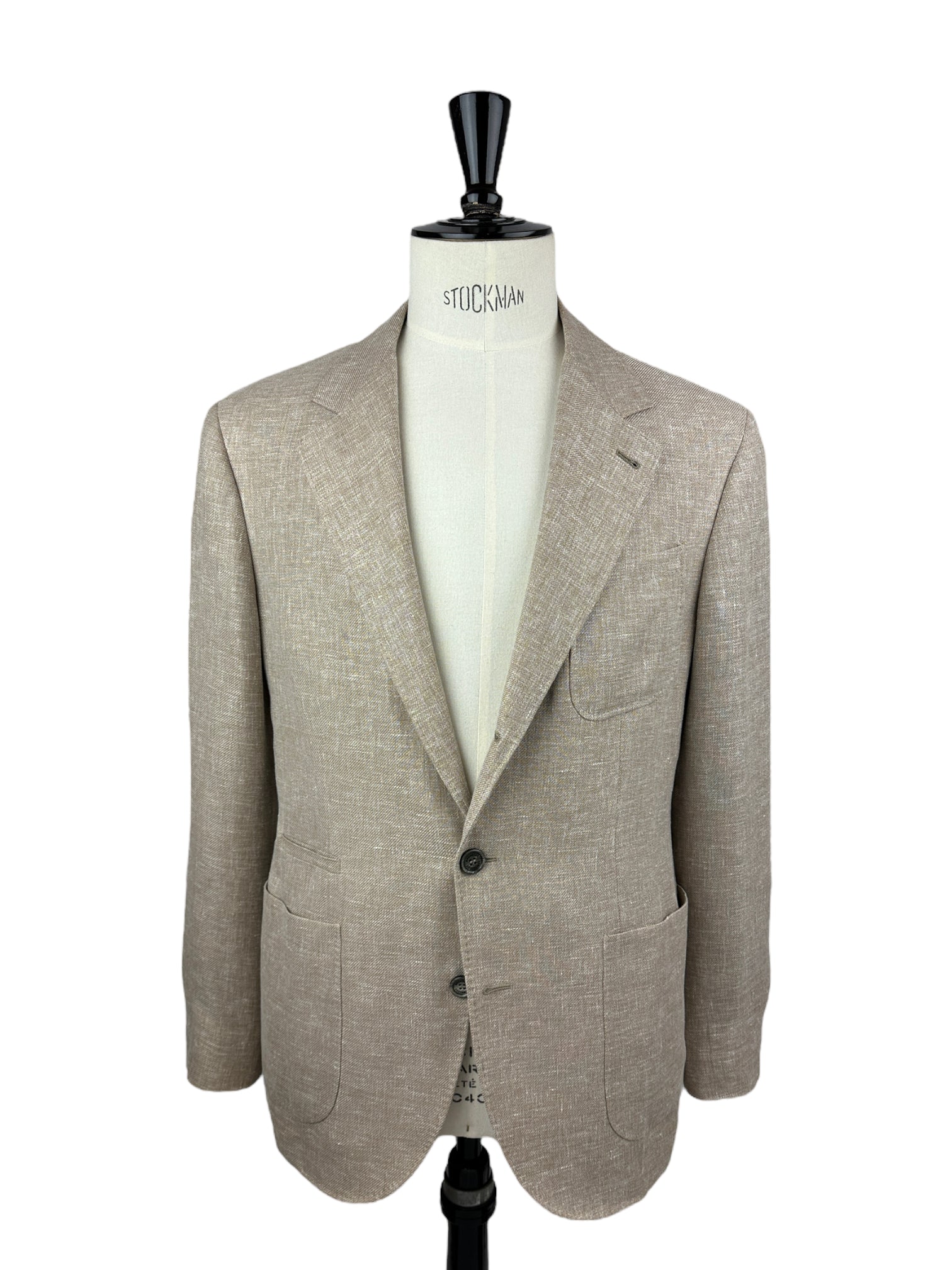 Brunello Cucinelli Sand Linen, Wool & Silk Jacket