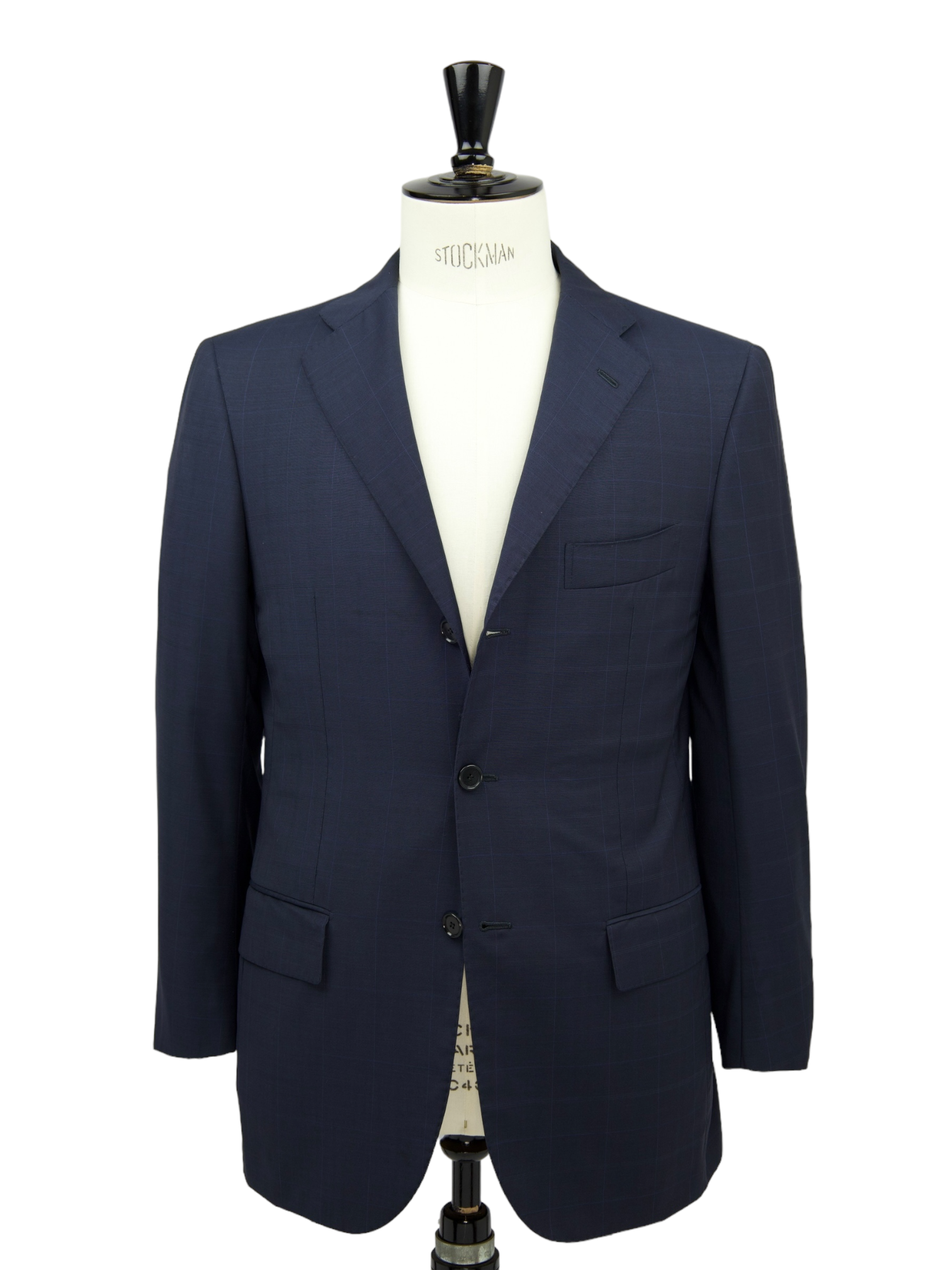 Cesare Attolini Blue Super 150's Windowpane Suit