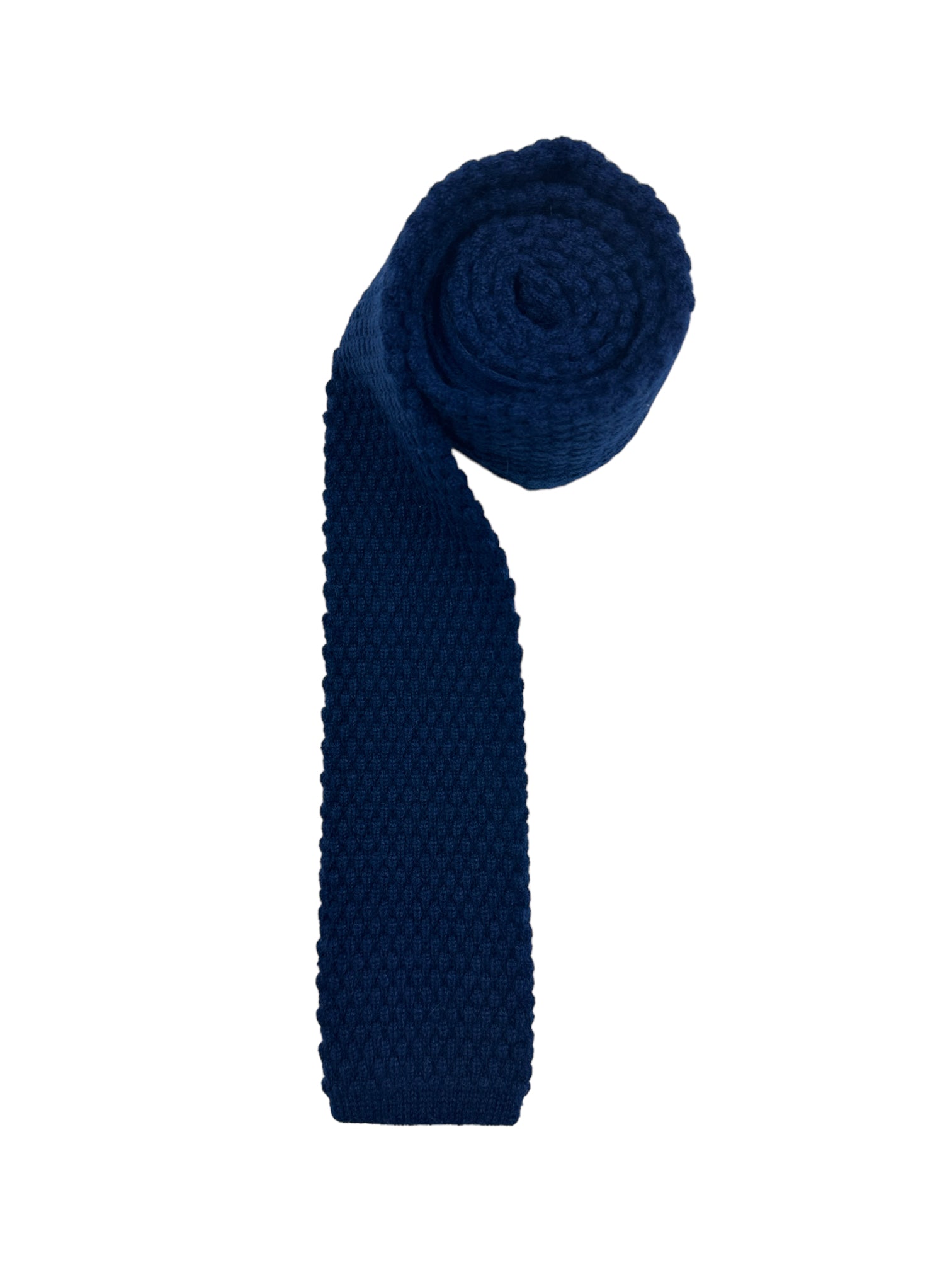 Kiton Blue Cashmere Knitted Tie