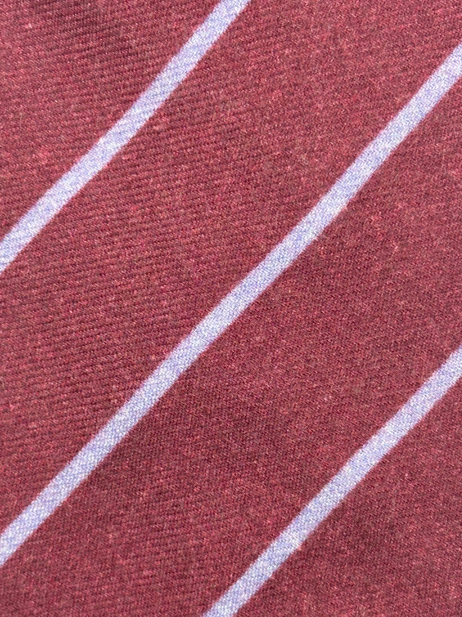 Kiton 7-Fold Cherry Red Cashmere and Silk Untipped Tie