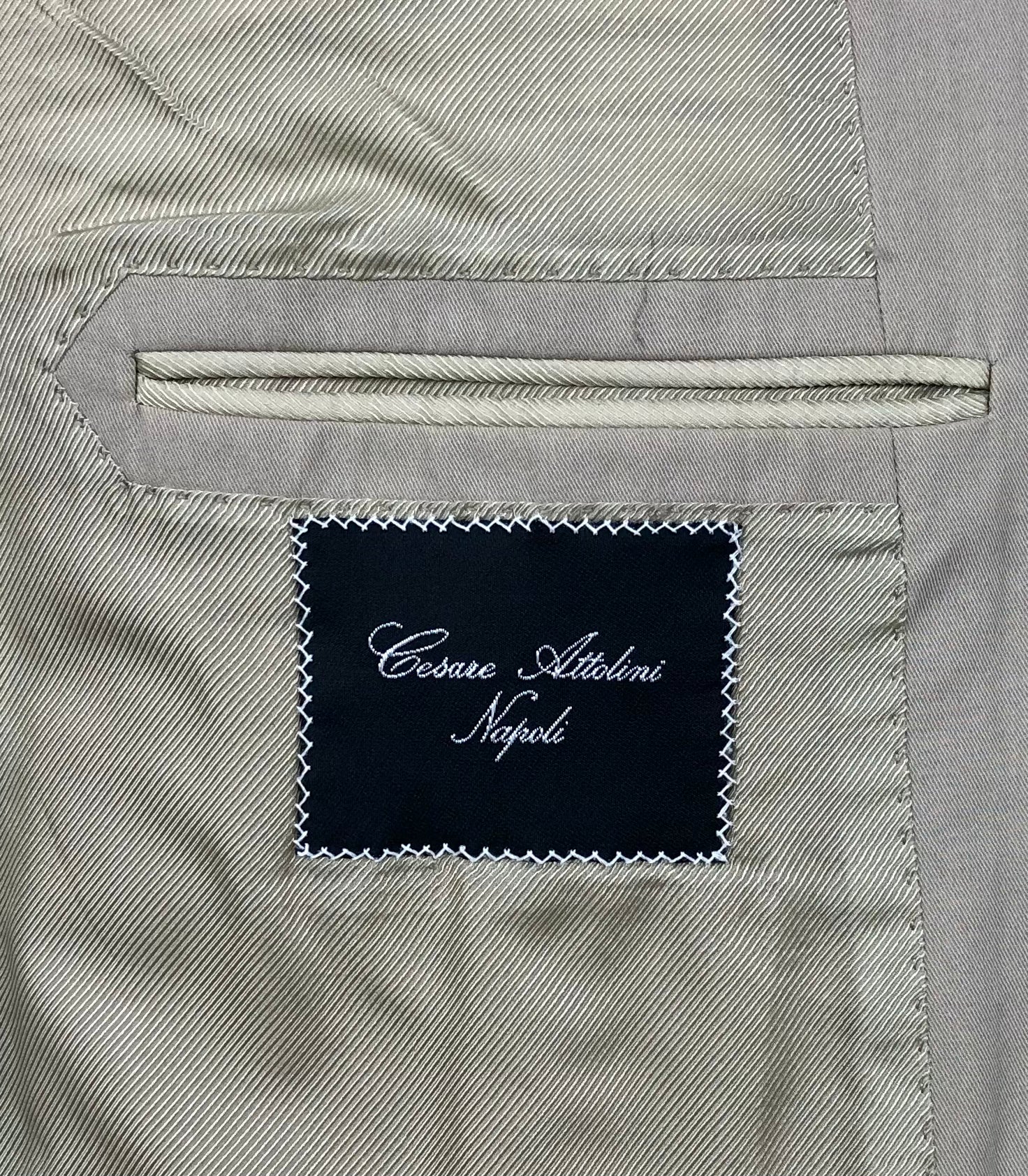 Cesare Attolini Beige Cotton Jacket