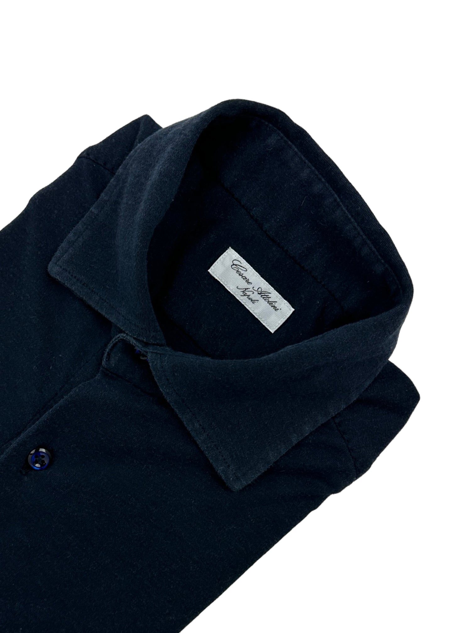 Cesare Attolini Navy Knitted Shirt