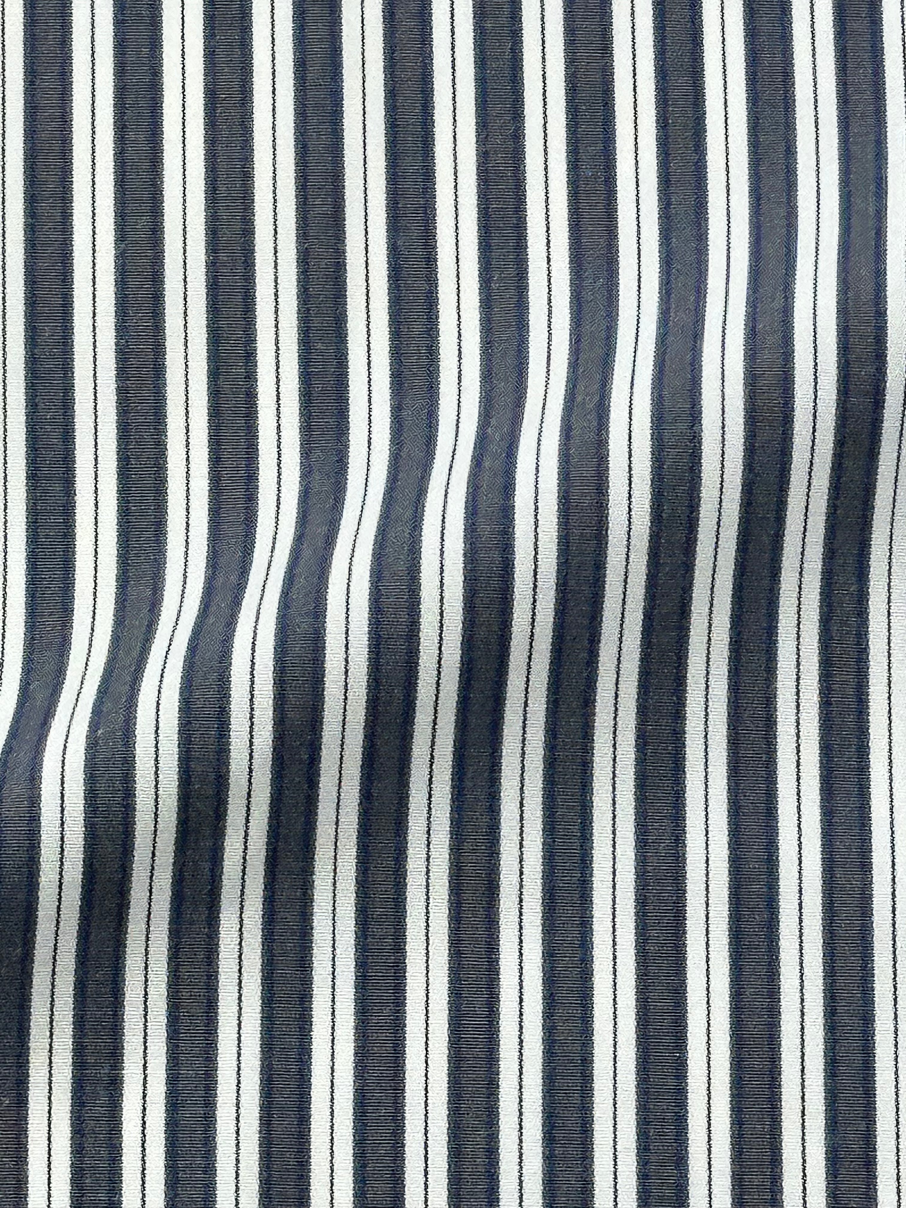 Kiton Navy Bengal Stripe Shirt