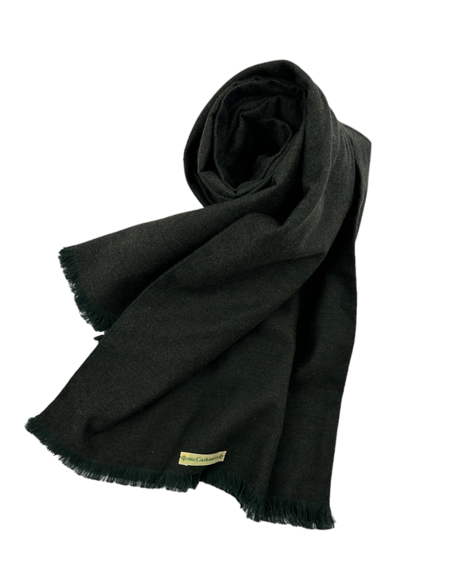 Kiton Forest Green Cashmere Scarf