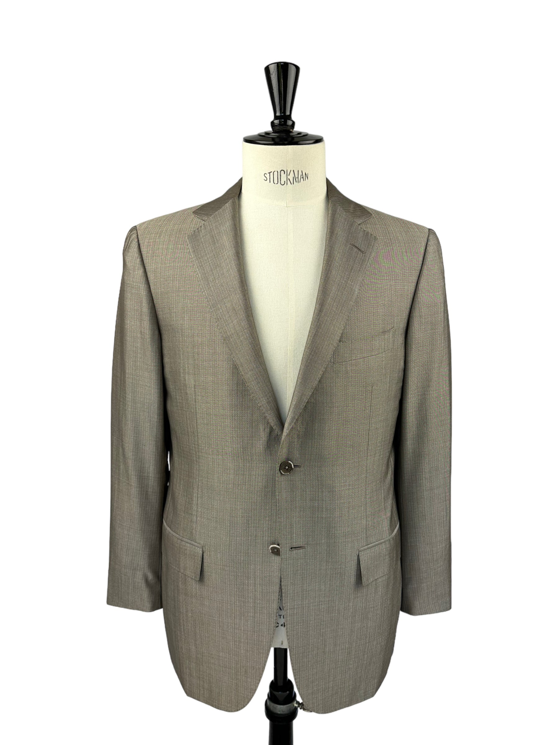 Ermenegildo Zegna Taupe Silk Blend Suit
