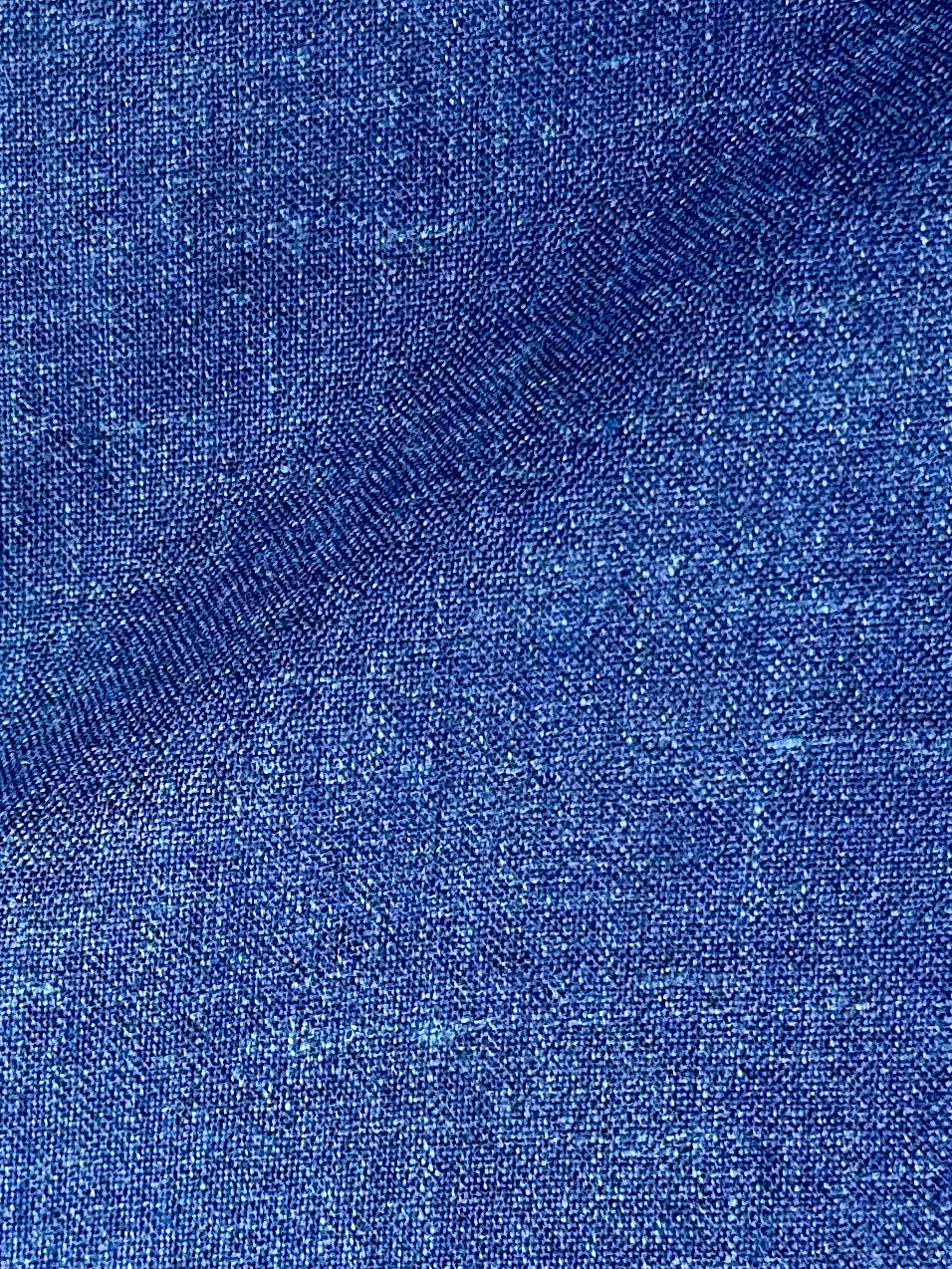 Kiton kobaltblauw pak van wol, zijde en linnen