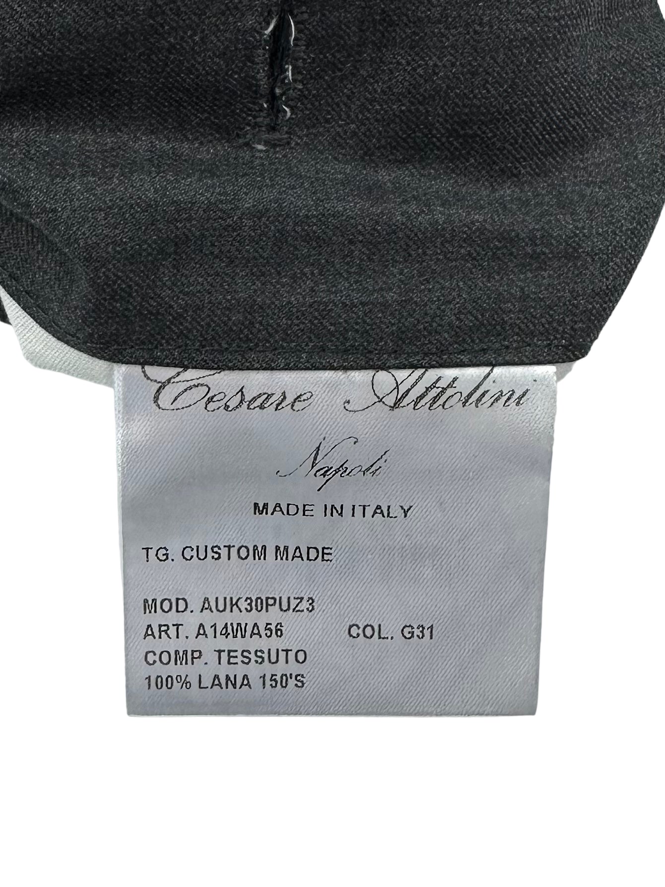 Cesare Attolini Dark Grey Wool & Cashmere Trousers