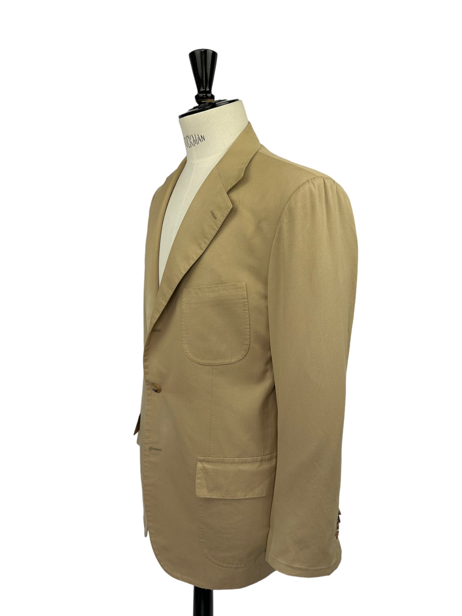 Kiton Beige Safari Style Cotton Jacket