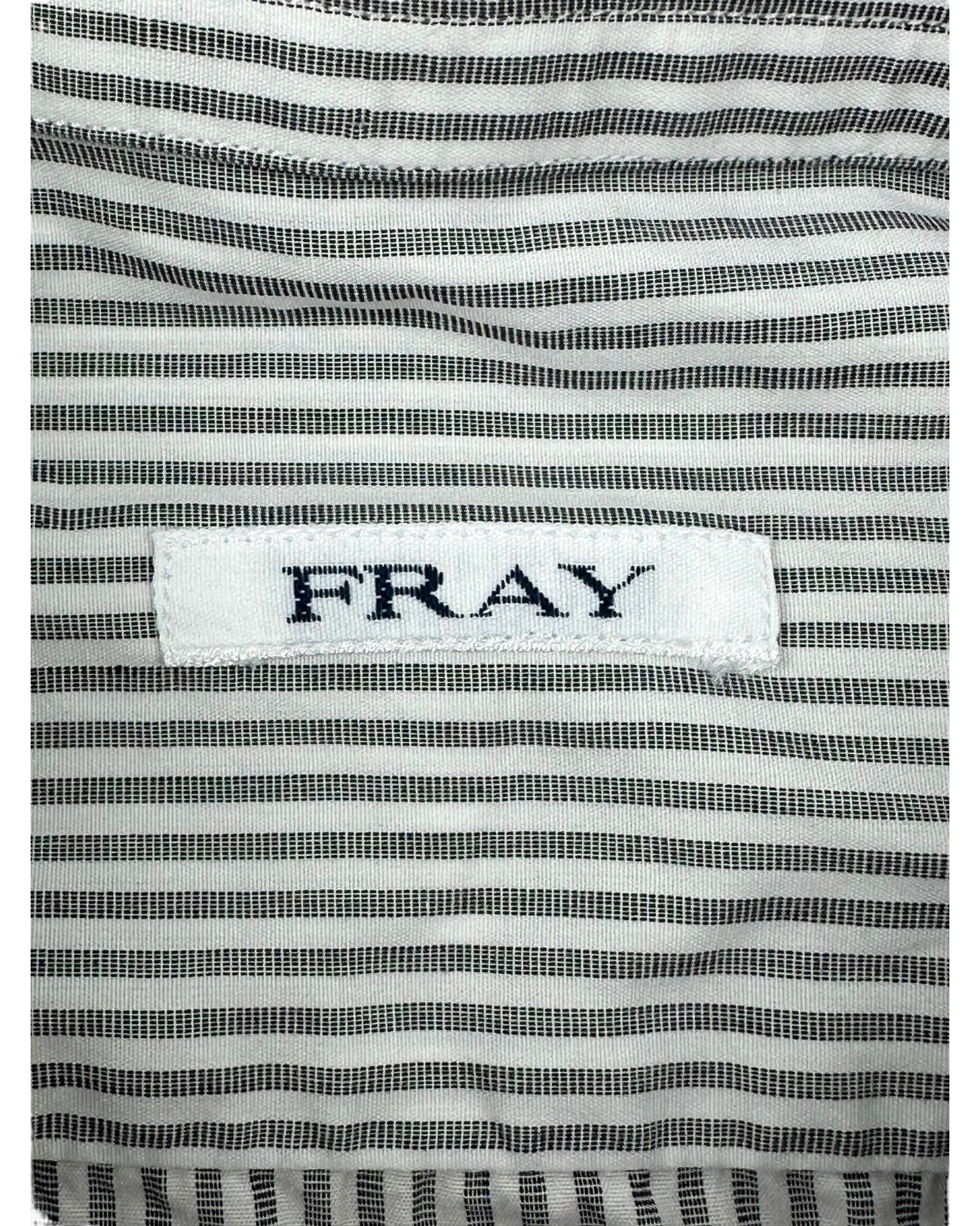 Fray Light Grey Striped Shirt