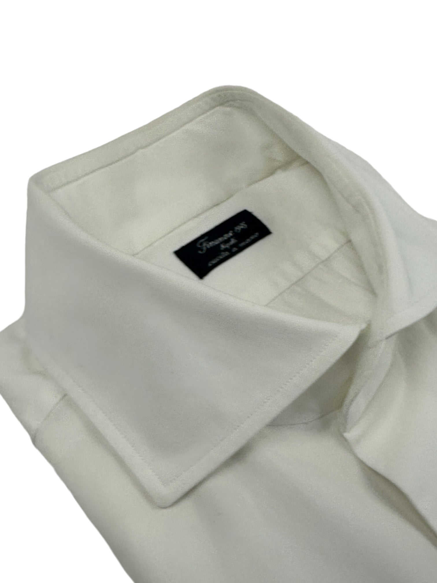 Finamore wit zwaar katoenen overhemd