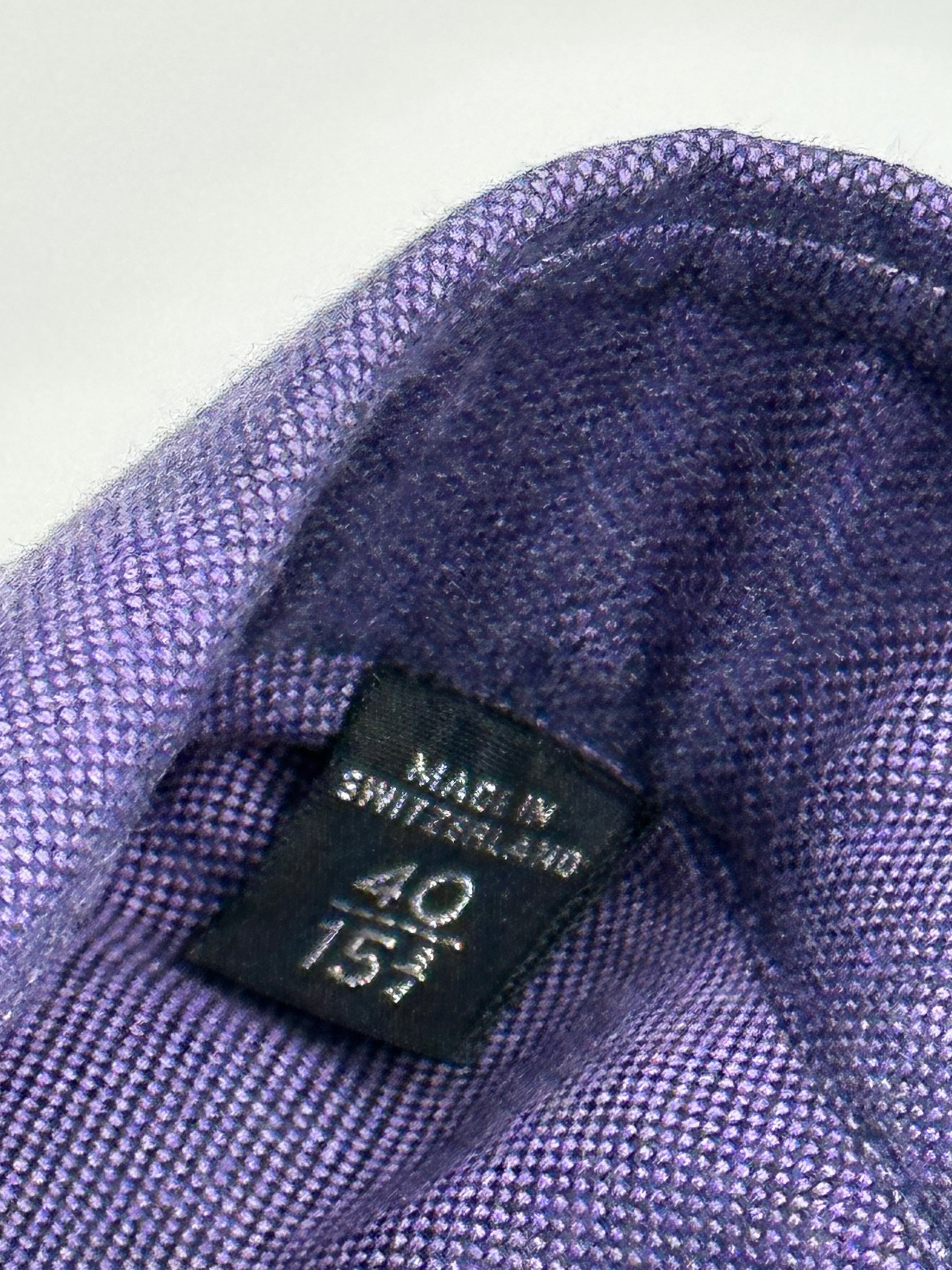 Tom Ford paars overhemd met tabkraag