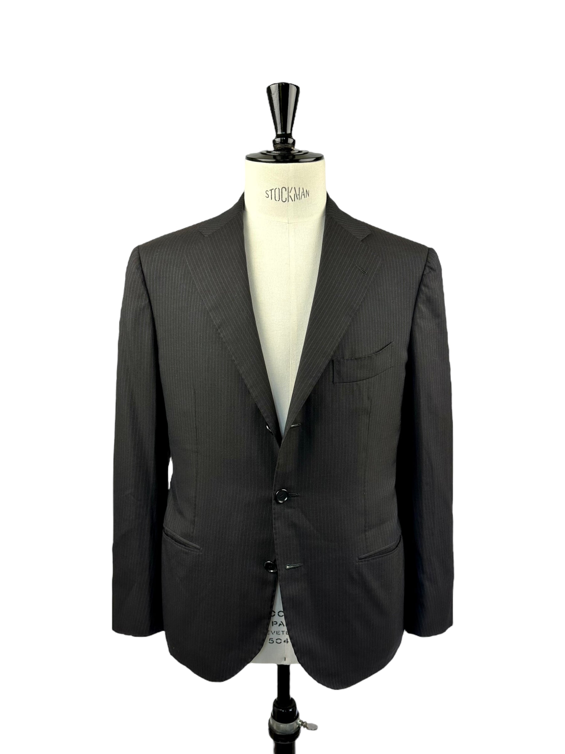 Cesare Attolini Brown Pinstripe Suit