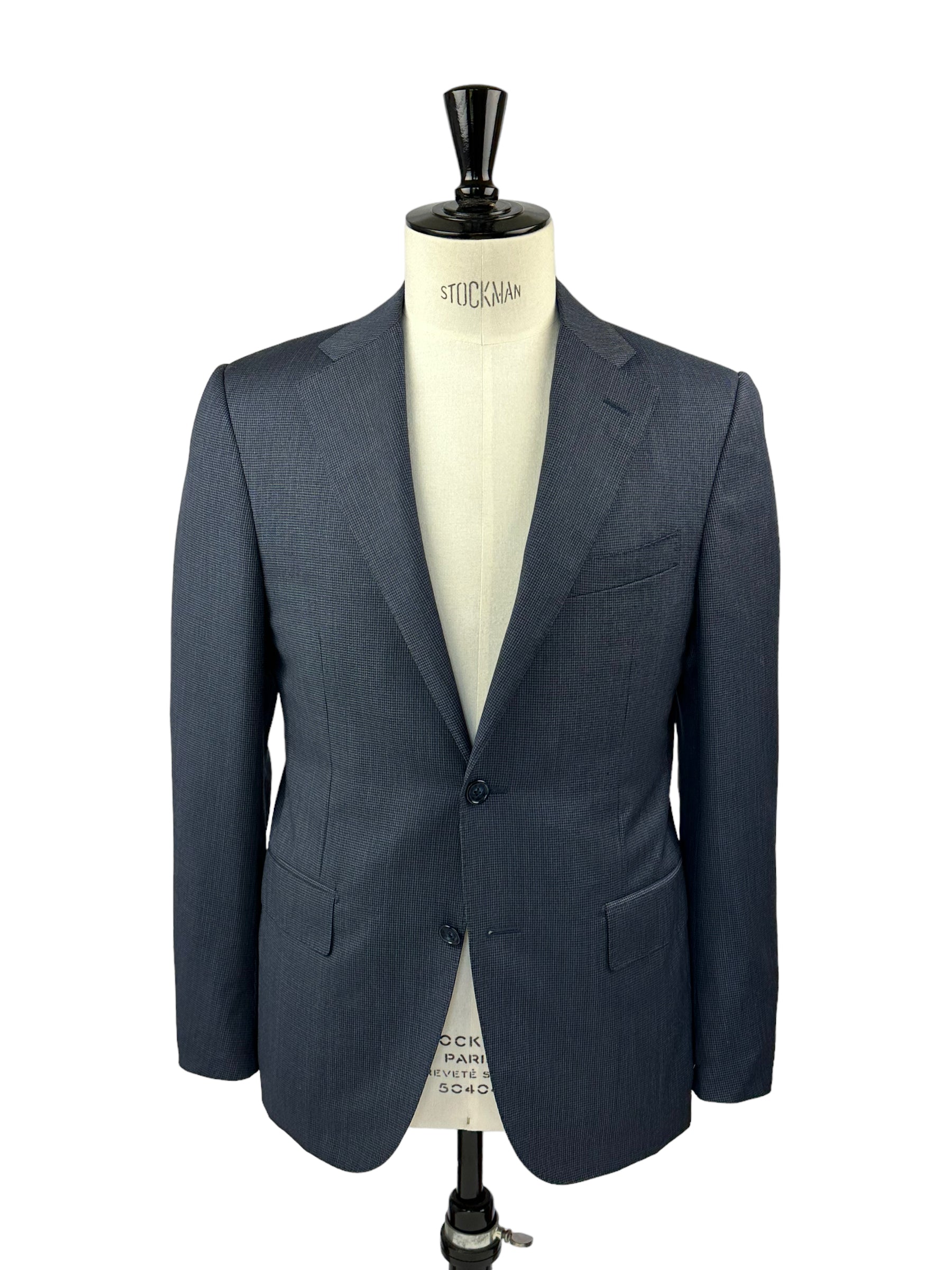 Corneliani Blue Puppytooth Suit