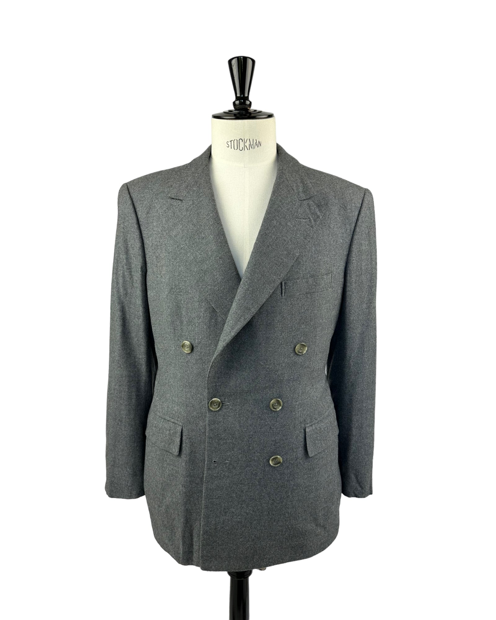 Edward Sexton Vintage flanellen jasje met dubbele rij knopen