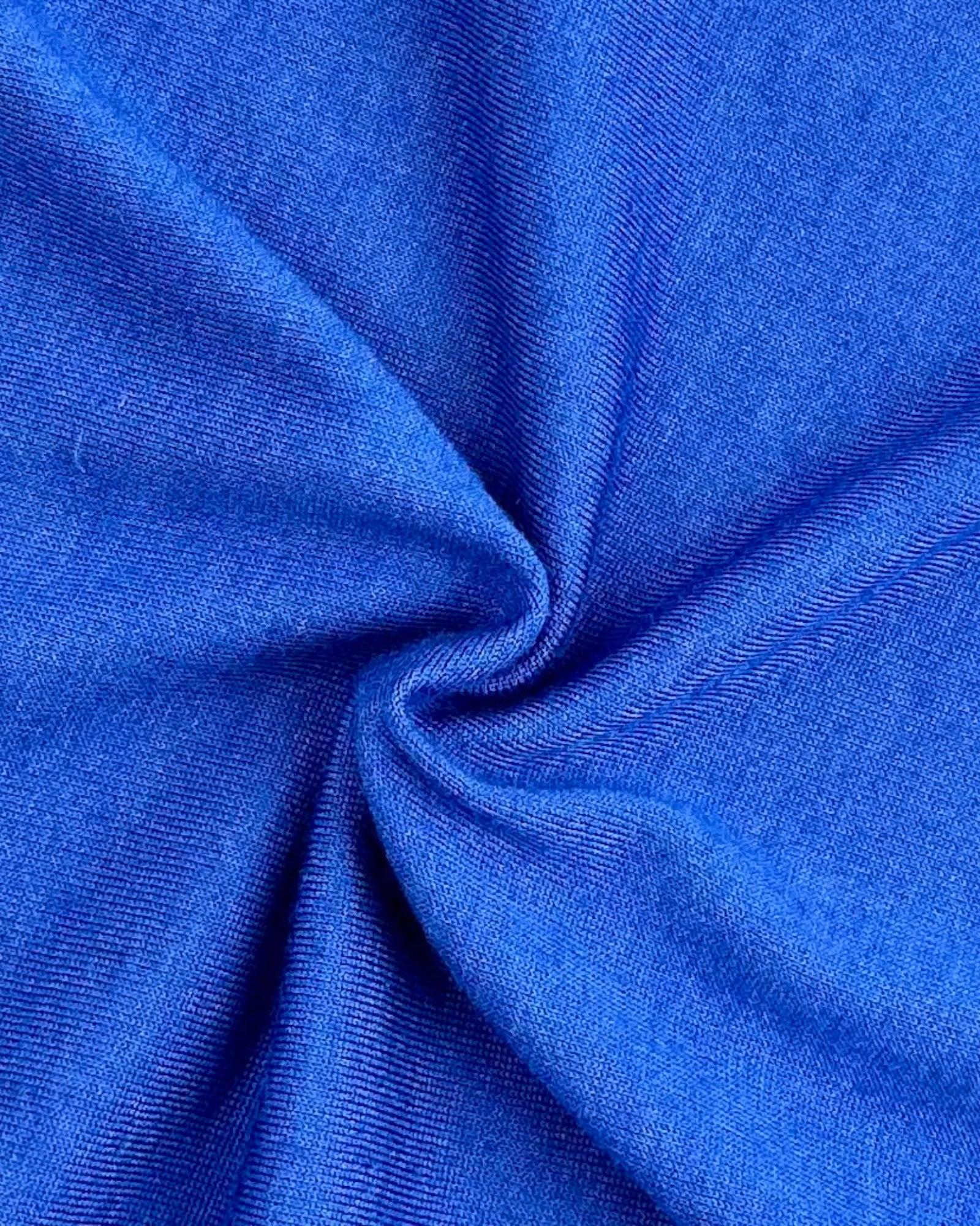 Kiton koningsblauw poloshirt met lange mouwen