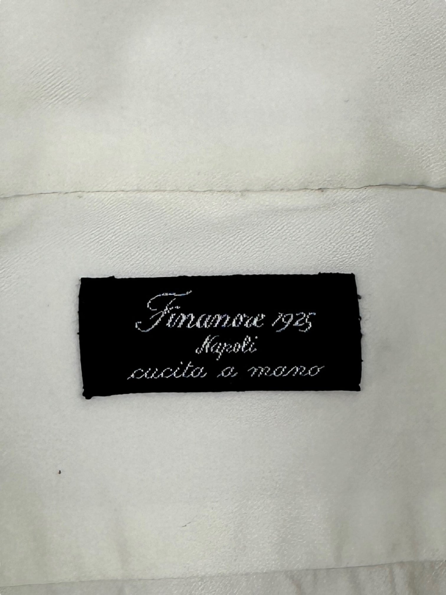 Finamore White Heavy Cotton Shirt