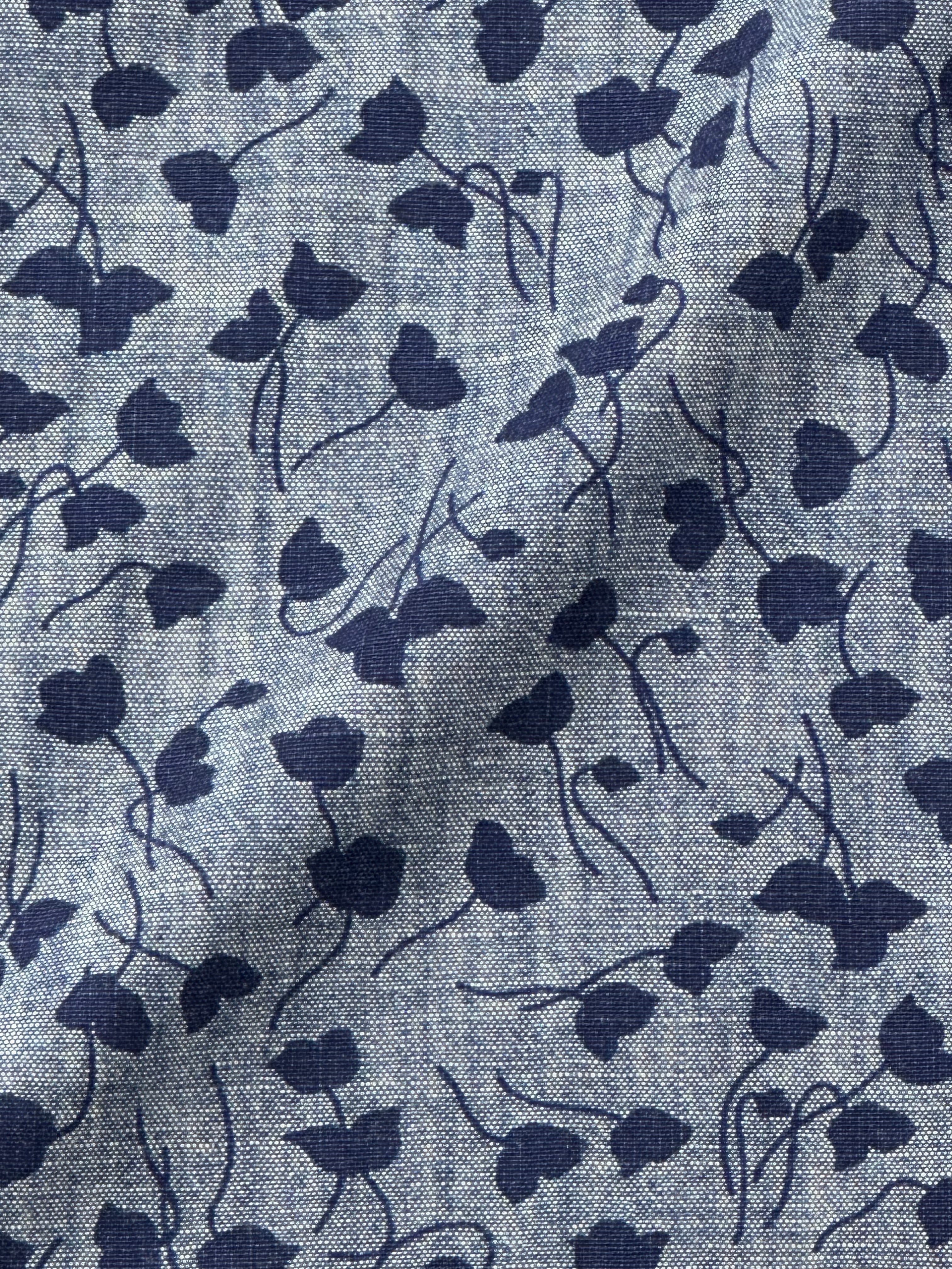 Kiton Denim Floral Pattern Shirt