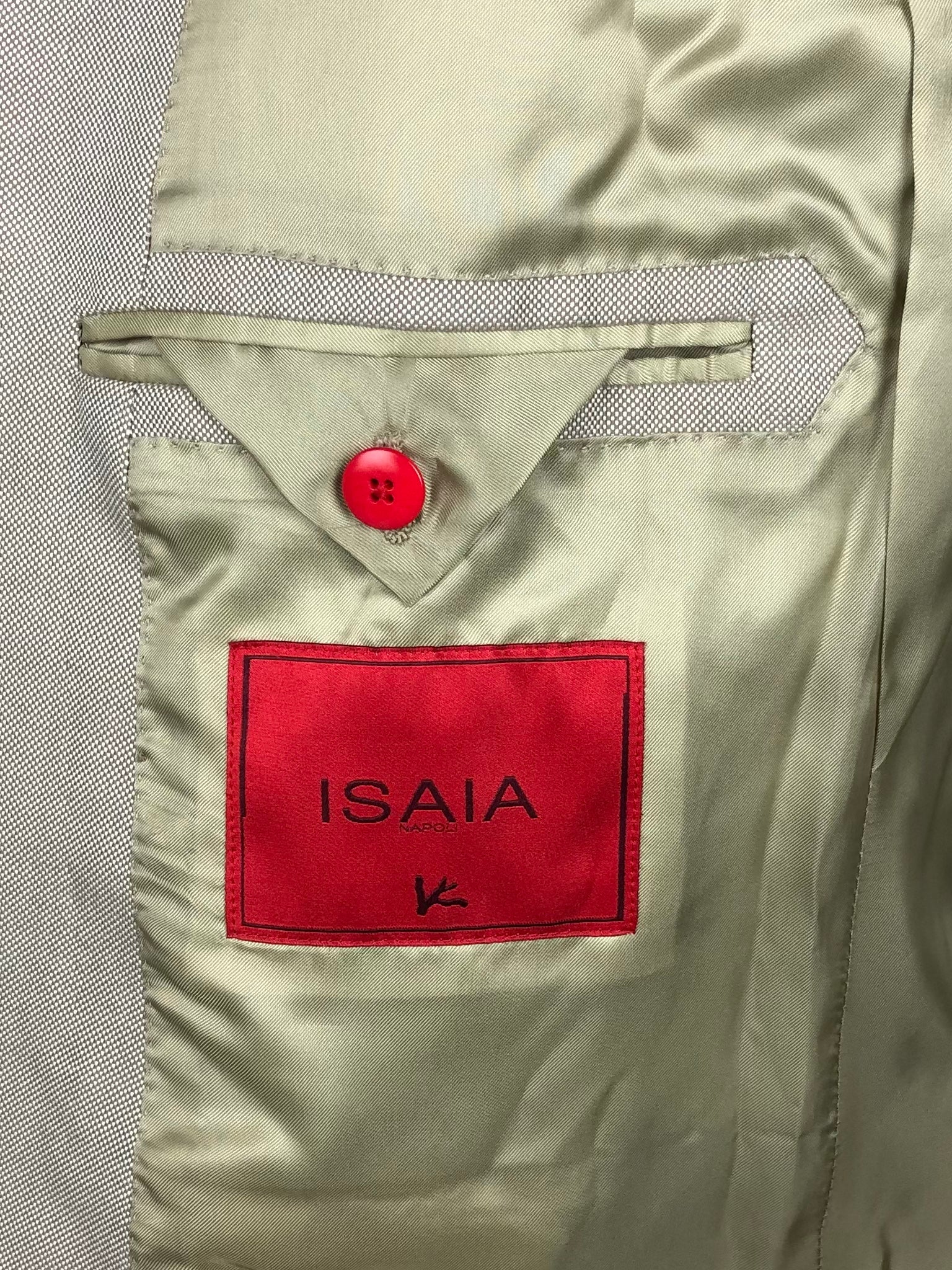 Isaia Beige Cotton Jacket