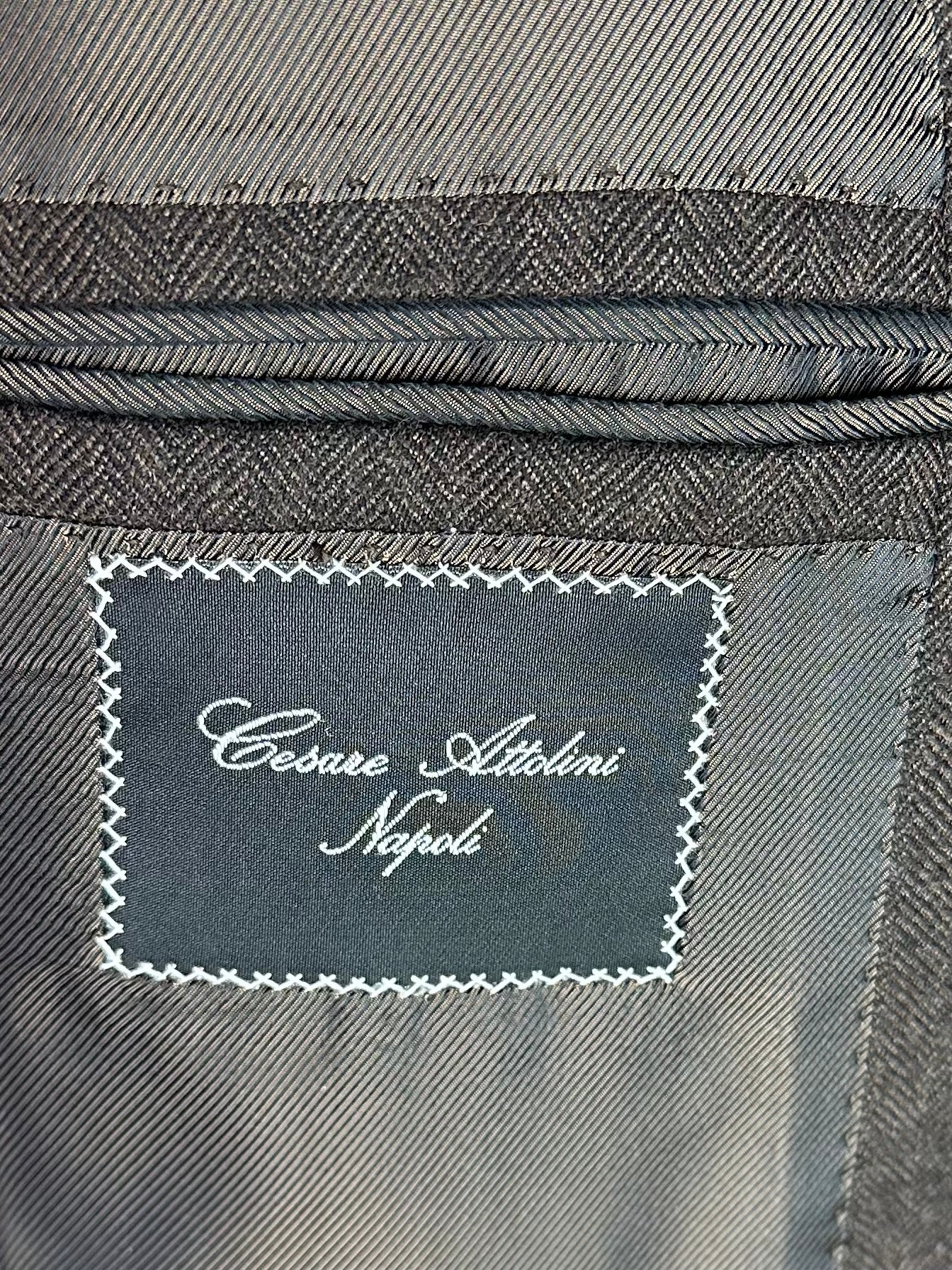 Cesare Attolini Chocolate Brown Flannel Jacket