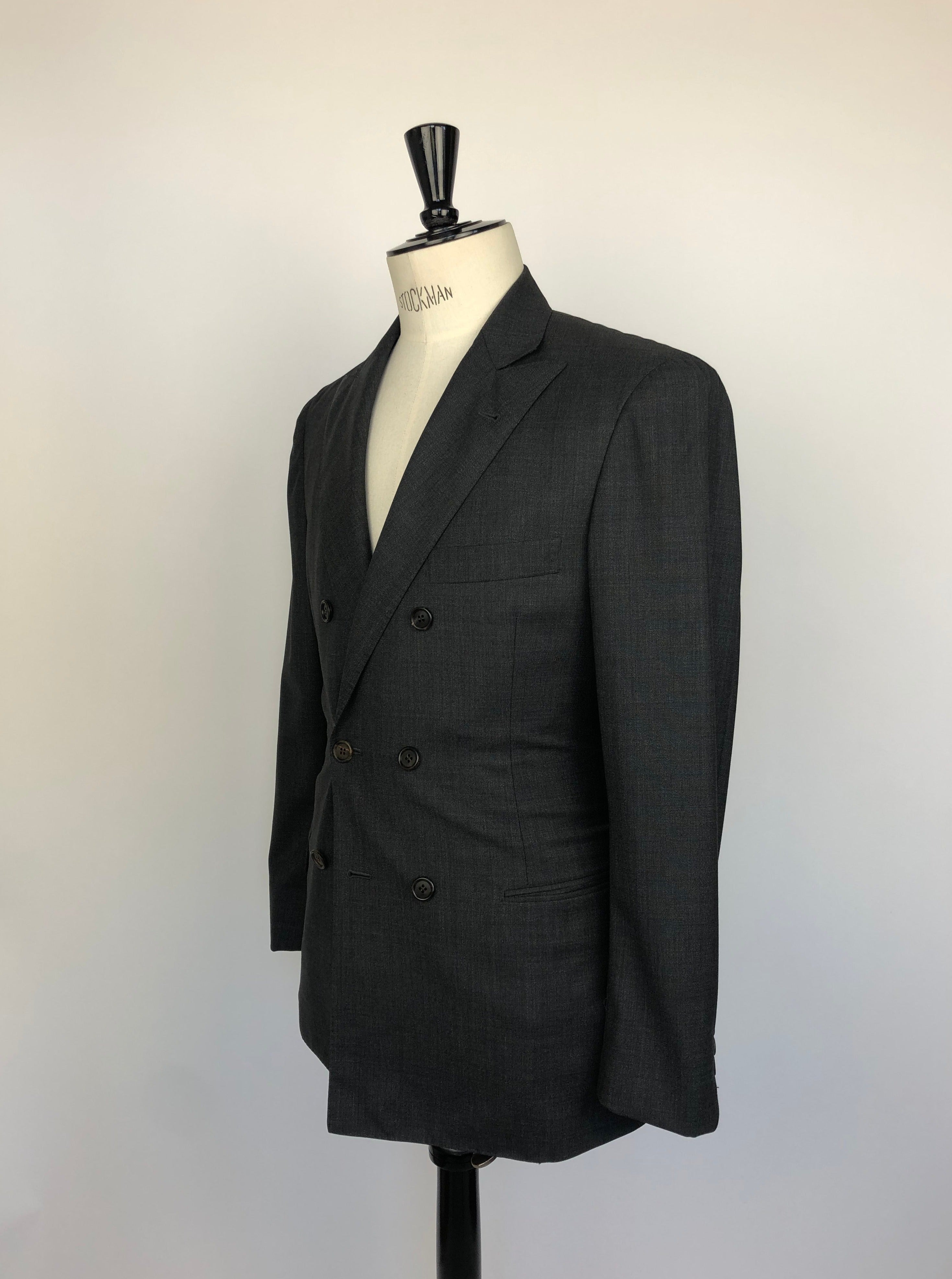 Brunello Cucinelli Grey Double Breasted Jacket