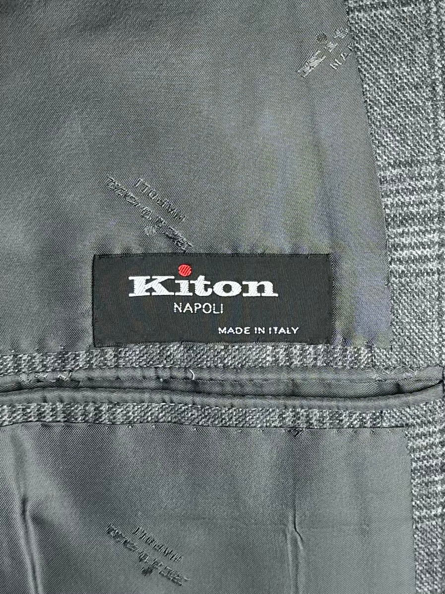 Kiton Three-Piece POW Suit