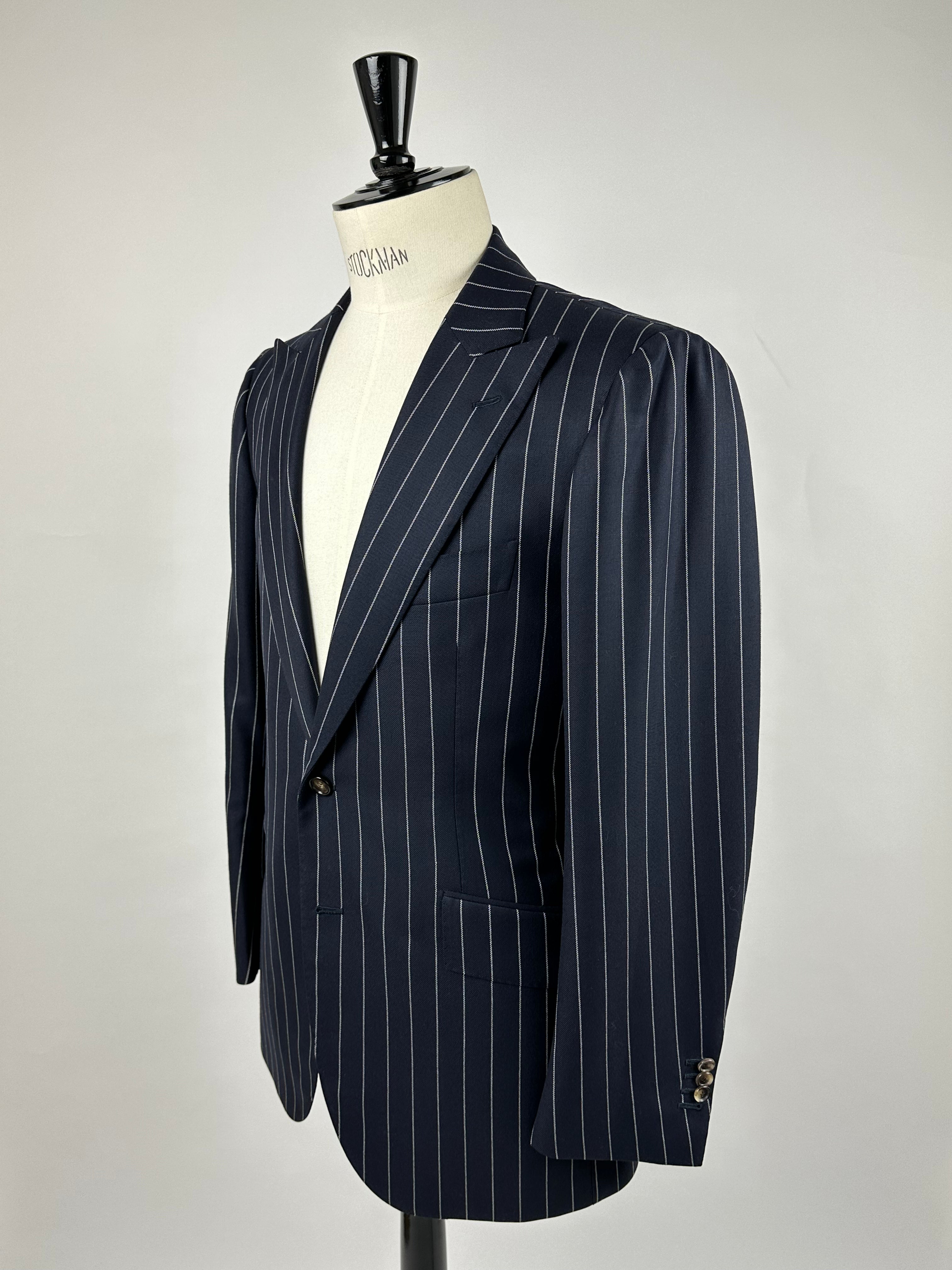 Cesare Attolini Blue Chalk Stripe Suit